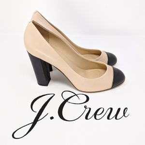 Made in Italy J. Crew Pink and Black Heels